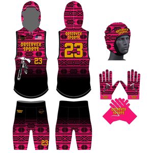 Uniforme de football américain personnalisé Observex Sports, tissu respirant anti-UV, anti-humidité, séchage rapide, unisexe adulte - Product Image 6