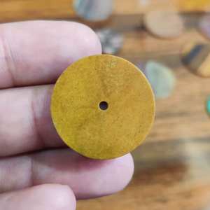 Piedra Preciosa Suelta de Lapislázuli Natural Azul, Redonda y Plana, de 30 mm, Excelente Calidad, Ideal para Joyería con Perforación Gratuita - Product Image 5