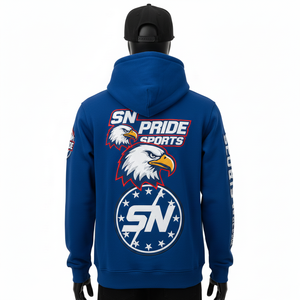 Sudadera con Capucha Extra Grande de Invierno, Precio al por Mayor, Personalizada con Parche de PVC Bordado, Felpa - Product Image 2