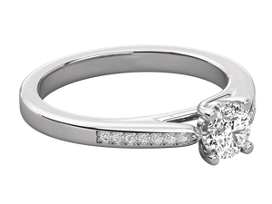 925 Silver 1.5 Carat Diamond Ring Brilliant Cut Lab Grown Diamond <b>Cluster</b> Engagement Wedding Ring for Women 14K Gold Plated Ring - Product Image 2