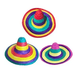 Chapéu de palha sombra masculino e feminino, chapéu mexicano sombero de aba larga