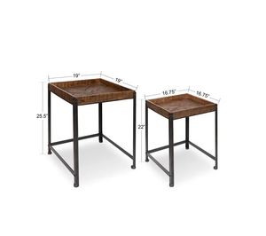 Creative <b>square</b> solid wood end table beside sofa decorative <b>vase</b> table for home furniture living room bedroom office decoration - Product Image 5