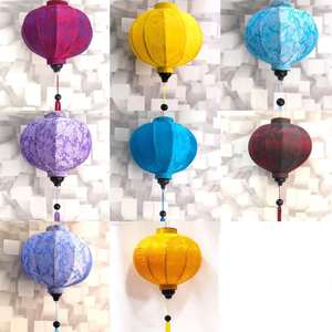 Traditional silk paper lantern Vietnam factory for tourist souvenir <b>gifts</b> authentic asian <b>theme</b> restaurant wall decorations - Product Image 6