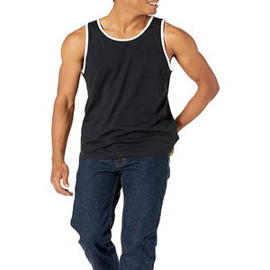 Nueva llegada 2025 deportes al aire libre Color sólido transpirable Fitness entrenamiento sin mangas Camisetas cuello redondo hombres Casual camiseta sin mangas - Product Image 4