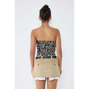 Patterned Regular Fit <b>Strapless</b> <b>Bodysuit</b> Viscose/Polyester Knitting Fabric Embroidery Hollow Decoration Midi Length Full Sleeve - Product Image 5