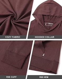 Sudadera con Capucha Premium de Invierno, 100% Poliéster, Tejido Sólido Teñido, Forrada, Manga Larga, Colores Personalizados, Impresión Puff, Secado Rápido, OEM - Product Image 6