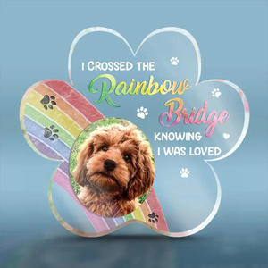 Recuerdo Fotográfico de Piedra Natural Acrílica de Alta Transparencia, Personalizable, el Mejor Regalo para Mejores Amigos, Decoración para Sala de Estar, Hogar y Mascotas - Product Image 1