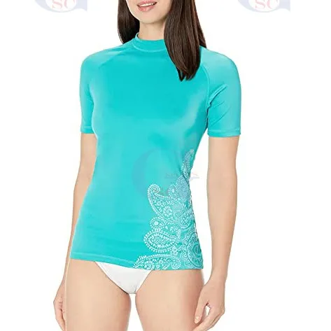 Top in vendita rash guard a maniche corte di alta qualità per le donne arti marziali su misura NO GI rash guards per camicie da uomo e da donna