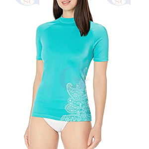 <b>Top</b> on Sale High Quality Short Sleeve Rash Guards for Women Custom Made Martial Arts NO GI Rash Guards for Men and Women Shirts - Product Image 1