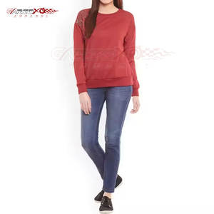 Sudadera gráfica de diamantes de imitación para mujer con forro suave y aspecto de moda Sudadera de manga larga con diamantes de imitación para mujer - Product Image 3