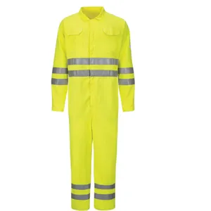 للبيع بالجملة من Hi Vis معطف بسحاب ملابس للعمل بدلة أمان عاكسة حسب الحاجة للأنشطة الخارجية