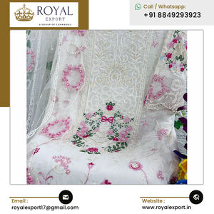 Ropa de fiesta de boda de calidad superior que lanza una nueva colección de trajes bordados de Georgette para mujer - Product Image 5