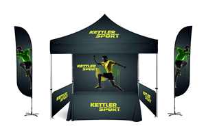 Tente de stand d'exposition à structure en aluminium, impression de logo personnalisée, auvent de gazebo de marque 10x10ft 10x15ft 10x20ft en polyester pop-up - Product Image 2