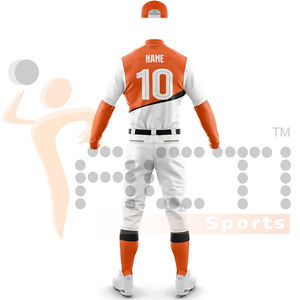 Uniformes de béisbol por sublimación personalizados con logotipos de equipo Camisetas y pantalones de béisbol transpirables de alta calidad para uniformes de equipo - Product Image 6