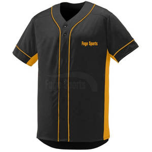 Camiseta de Béisbol con Cuello en V, Diseño Nuevo, Alta Calidad, Secado Rápido, Transpirable, 100% Poliéster, Colores Personalizados, Logotipo, Venta al por Mayor - Product Image 1