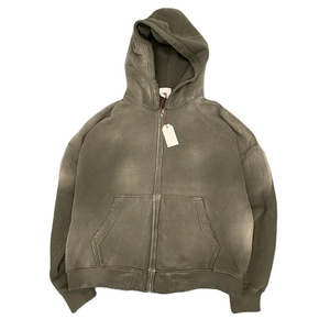เสื้อฮู้ดผู้ชายแนวสตรีทแวร์มีฮู้ดผ้าเกล็ดปลาแบบวินเทจ - Product Image 6