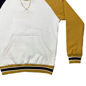 Alpha Chenille Three-Tone Crewneck Sudadera Estilo de deportes de invierno Patrón impreso bordado para hombres Mujeres Black Gold Titlists - Product Image 5