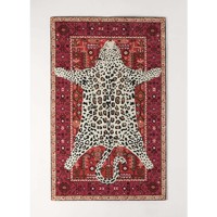 Handgetuftete Wolle Leopard Design Teppich im persischen Stil Tier motiv Teppich Elegante Teppichs ets