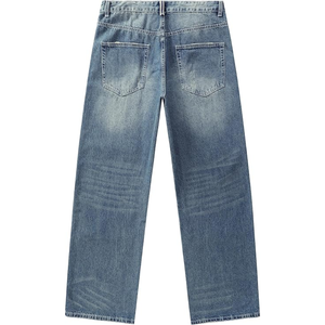 Jeans de Mezclilla Elásticos y Transpirables para Hombre, Última Colección, Pantalones Casuales Holgados de Corte Recto, Estilo Hip Hop Urbano, Tallas Grandes - Product Image 2