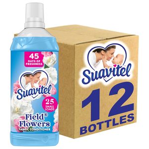 Adoucissant textile liquide Suavitel, parfum Fleurs des champs, 25 fl oz, 12 bouteilles/boîte - Product Image 1