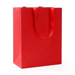 Sacs avec logo imprimé pour boutique logos sac en papier sac cadeau papier carton emballage de mariage de luxe - Product Image 5