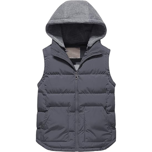 Nuevas chaquetas de chaleco sin mangas informales 2025 con cuello levantado chaquetas de invierno hinchadas para calentar el cuerpo - Product Image 1