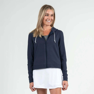 Sudadera con capucha y cremallera para mujer, ligera, personalizada, mezcla de algodón, fabricante mayorista OEM ODM - Product Image 4
