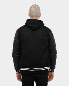 Chaqueta Clásica Vintage de Béisbol Estilo Bomber para Hombre, Color Personalizado, Cuello Alto de Lona, Hecha a Medida, Ecológica - Product Image 4