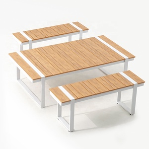Ensemble <span class=keywords><strong>de</strong></span> canapés <span class=keywords><strong>de</strong></span> <span class=keywords><strong>jardin</strong></span> modernes imperméables, structure en <span class=keywords><strong>aluminium</strong></span>, <span class=keywords><strong>bois</strong></span> plastique, canapé d'extérieur, coussins et oreillers en polyester, <span class=keywords><strong>salon</strong></span> et cour - Product Image 6