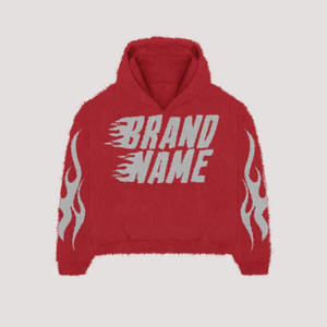 Sweat à capuche pour hommes 500GSM poids lourd 100% coton hiver polaire poche Design nouveau style brodé ODM pour le printemps - Product Image 4