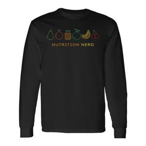 Nutrition <b>Nerd</b> Long Sleeve T-Shirt Nutritionist Dietician Gift - Product Image 2