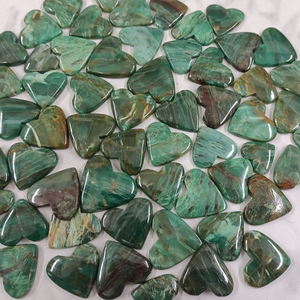 Mejor venta verde frase piedra preciosa corazón piedras preciosas semipreciosas corazones al por mayor - Product Image 4