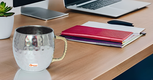 16 Ounce Insulated Stainless Steel Moscow Mule Mugs with <b>Unique</b> Design Brass Handle Durable Cup Coffee Beer Sublimation Feature - Product Image 3