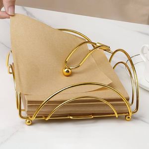 Distributeur de serviettes en métal porte-serviettes pour table à manger cuisine restaurant or cuisine salle à manger et bar - Product Image 3