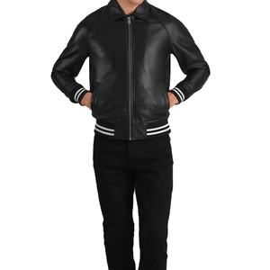 เสื้อแจ็กเก็ตหนังแท้สำหรับผู้ชายเสื้อแจ็กเก็ตหนัง100% คุณภาพระดับพรีเมียมเป็นมิตรกับสิ่งแวดล้อม - Product Image 6