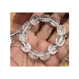 Premium Quality Healing Crystal Natural Gemstone Natural Crystal <b>Clear</b> <b>Quartz</b> Round Bead <b>Bracelet</b> <b>Clear</b> <b>Quartz</b> Gemstone <b>Bracelet</b> - Product Image 1