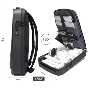 TechArmour Hardshell <b>Backpack</b> with Zipper Closure Made of Durable Polyester Lining - Product Image 3