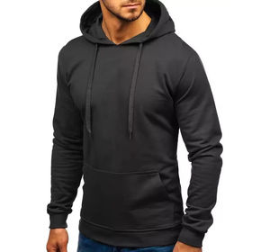 Sudadera con Capucha para Hombre, Mezcla de Algodón y Felpa, Transpirable, con Estampado de Tres Tonos en Contraste, Estilo Invernal - Product Image 5