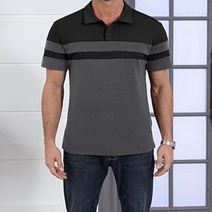 Polo negro personalizado de alta calidad con logotipo impreso 100% algodón, polo deportivo para hombre hecho por Dress Sports - Product Image 5