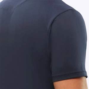 T-shirt personnalisé en coton 100% à manches courtes, coupe ajustée respirante, taille plus, tricot décontracté, couleurs personnalisées - Product Image 6