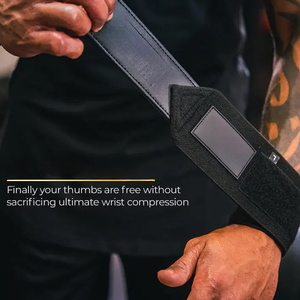 สายรัดข้อมือแบบยืดหยุ่นระบายอากาศได้ดีสำหรับการปิดที่ทนทานใช้ในยิมออกแบบโลโก้ได้ตามต้องการเพื่อความสบายในการจับที่ดีขึ้น - Product Image 3