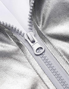 Prix d'usine Veste universitaire en satin Shinny Zip High Street Blouson aviateur à manches longues multi-teintes résistant à la déchirure pour hommes - Product Image 5