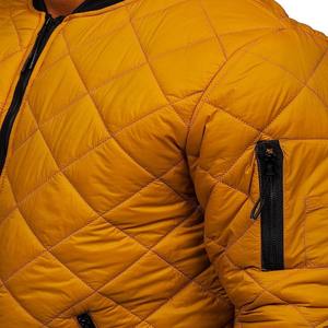 Chaqueta Acolchada Informal de Alta Calidad para Hombre, Chaqueta Bomber Abrigada con Forro Polar Softshell para Primavera, Otoño e Invierno, Estilo Urbano - Product Image 4