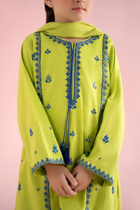 Élégant Lehenga Choli pour bébé fille, en organza superposé, broderie miroir, tissu acrylique infroissable, idéal pour les fêtes et événements culturels - Product Image 3