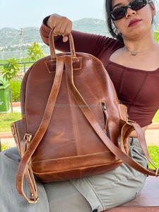 Nouveau élégant mode chaude véritable sacs à dos en cuir de fourrure de vachette usiné à la main élégant sculpture sacs à dos en cuir sacs à dos de Style occidental - Product Image 5