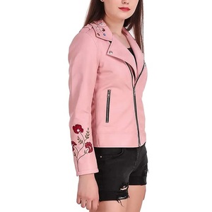 Chaqueta de cuero genuino de moda de alta calidad para mujer Chaqueta de cuero de mujer hecha en Pakistán de alta demanda con color personalizado - Product Image 3