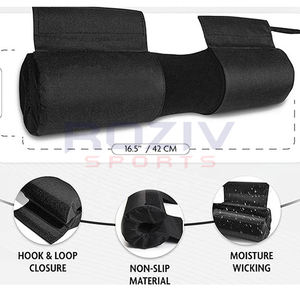 แผ่นรองสควอทคุณภาพสูง ปรับได้ ระบายอากาศดี สวมใส่สบาย สำหรับยกน้ำหนักในยิม บุด้วยไนลอน  รับสกรีนโลโก้ แผ่นรองไหล่สำหรับสควอท - Product Image 3