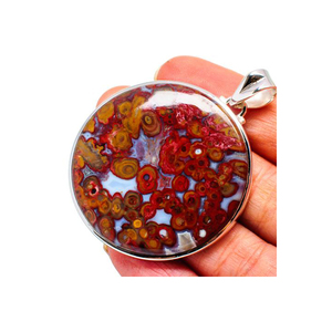 Colgante de plata de ley 925 con gemas, joyería hecha a mano, con colgante de gran tamaño de hundimiento, al mejor precio - Product Image 3