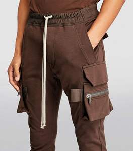 Pantalons pour hommes lavés Pantalons de survêtement imprimés avec logo personnalisé Pantalons de jogging pour hommes Cargo uni Polaire unisexe vierge Prix raisonnable OEM - Product Image 5