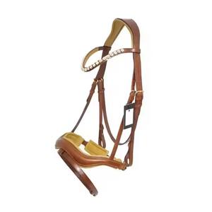 Brida de caballo personalizable de alta calidad profesional, productos equinos ajustables de cuero Ecuestre para exteriores - Product Image 1